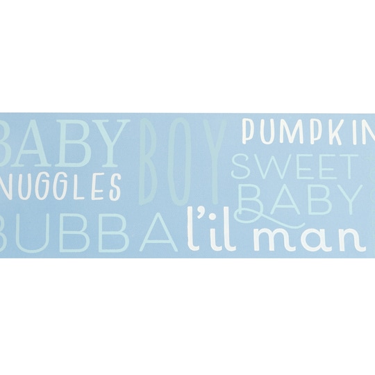 2.5'' x 5 yd. It's a Boy Satin Ribbon by Celebrate It®